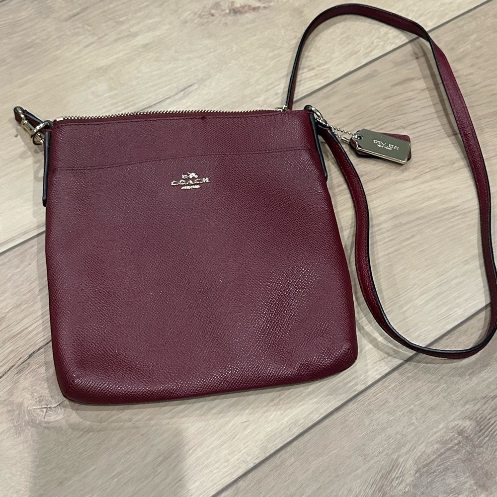 Coach Burgundy Crossbody Bag